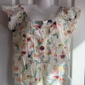 FLORAL romantic top size XS